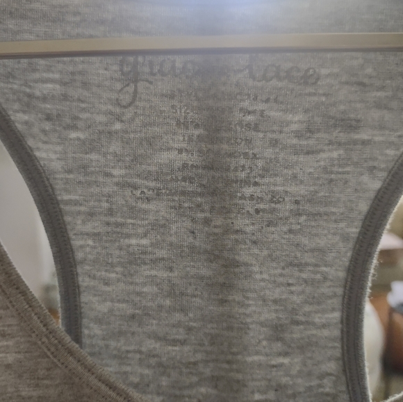 Grace & Lace Gray Racerback Tank Top - Picture 4 of 4